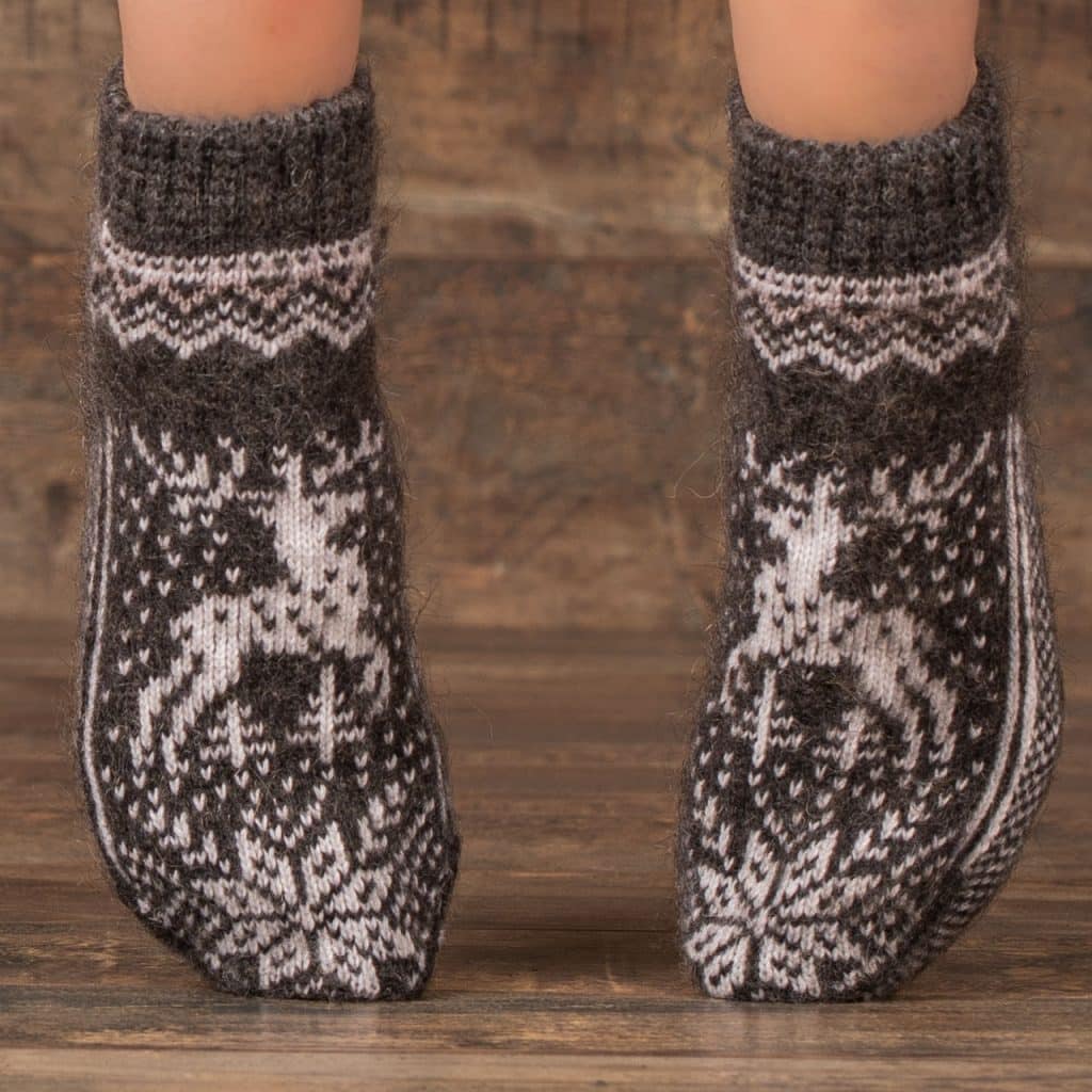 Calcetines Sneaker de lana de cabra - Alagiera