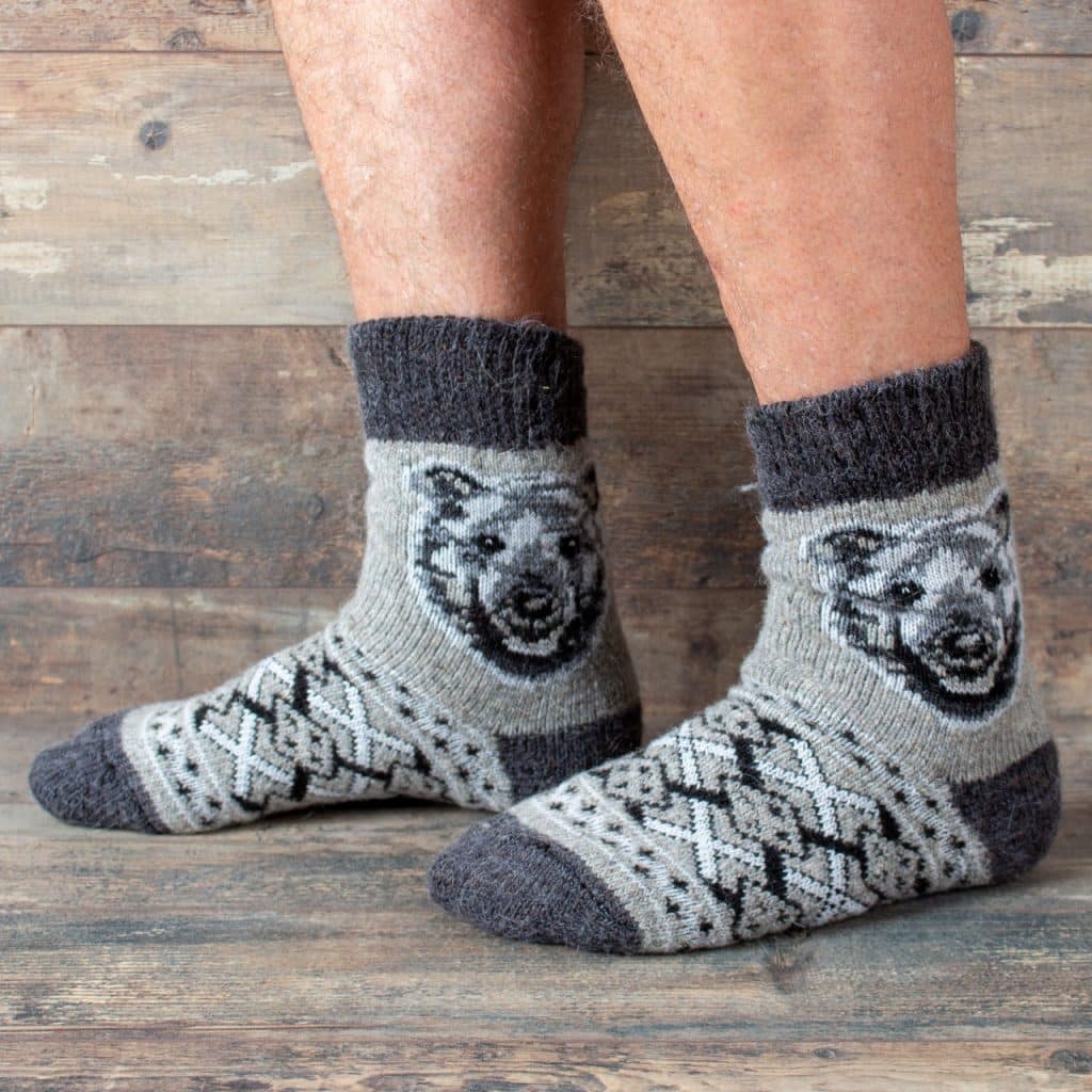 Calcetines de lana - Grizzly