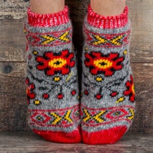 Calcetines de lana para zapatillas - Klubnika